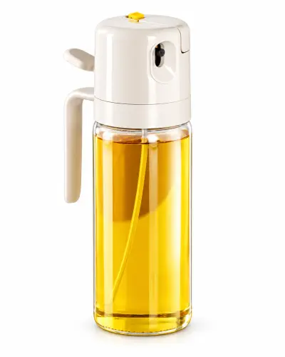 Oil spray and pour dispenser